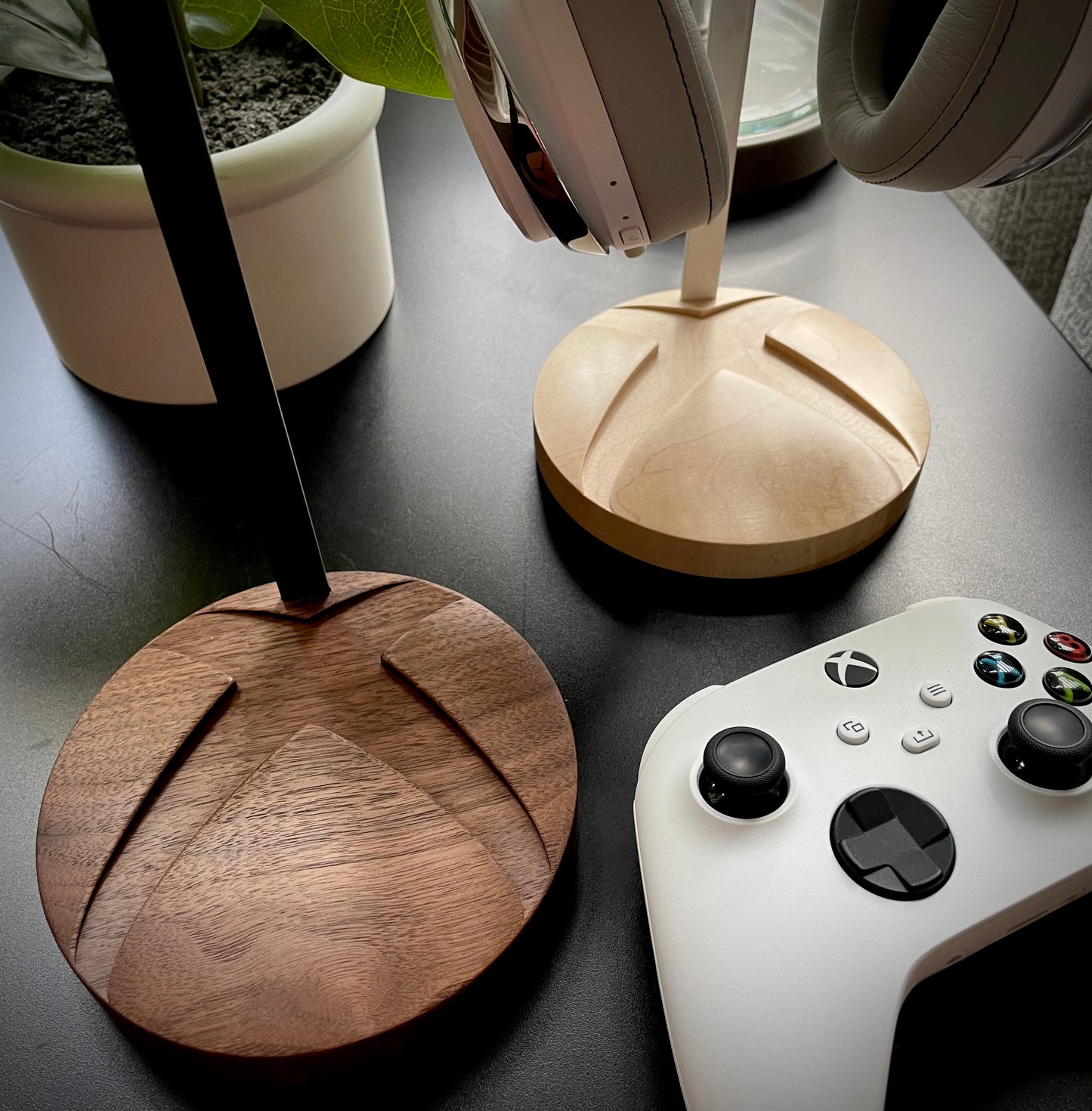 Black Walnut (Left), Hard Maple (Right)